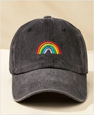 Rainbow Cap-Black
