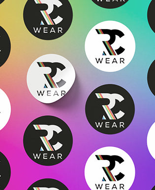 RC Wear logo stickers