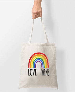 Love Wins tote bag