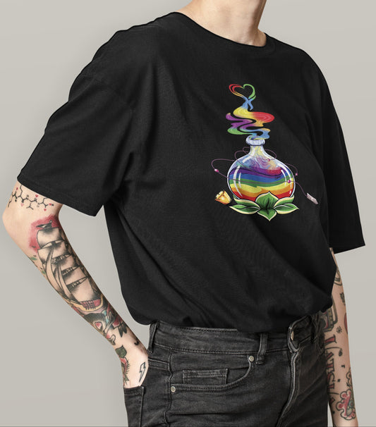 Lesbian - BLACK Round Neck T Shirt